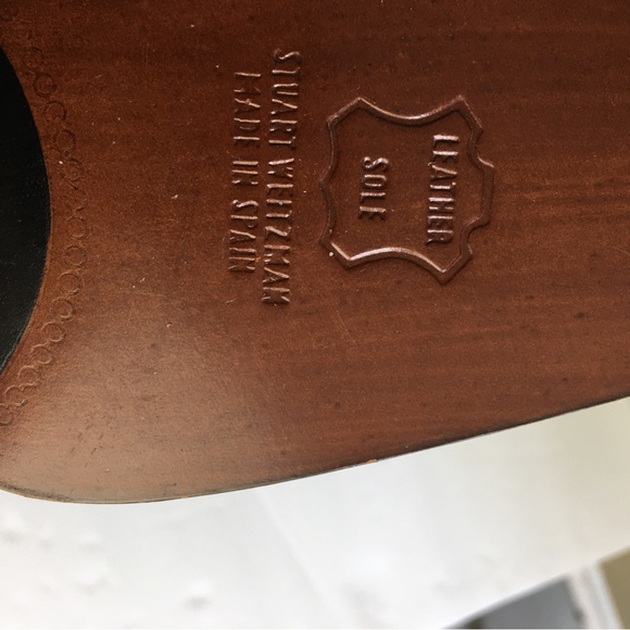 NEW Stuart Weitzman Black Suede Pumps Size 7.5 B - Picture 9 of 11